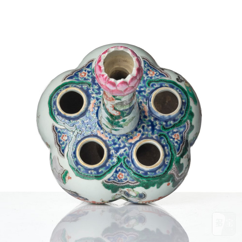 A large famille rose tulip vase, - 图7